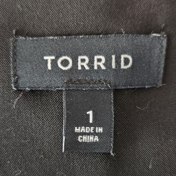 SALE Talbots Open Front Metal Embellished Studded Cropped Jacket Black SZ 1 - Picture 6 of 9